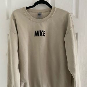 Nike embroidered crew neck